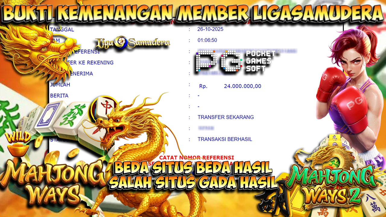 BUKTI KEMENANGAN SLOT GACOR LIGASAMUDERA